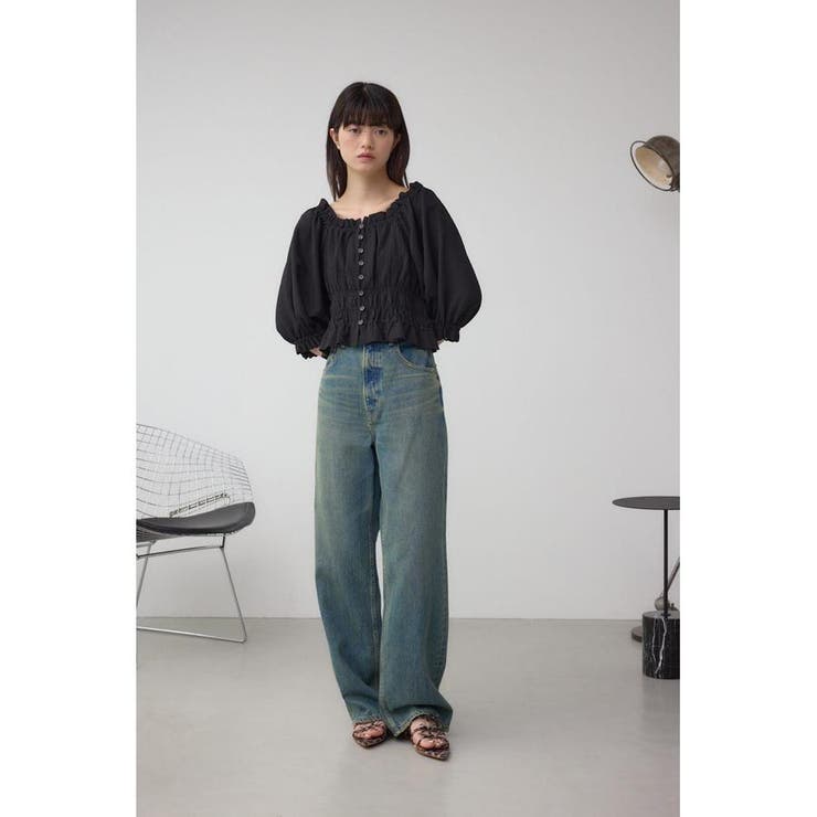 ギャザーフリル2WAYブラウス | AZUL BY MOUSSY | 詳細画像17 