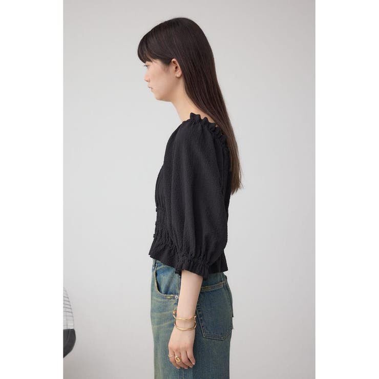 ギャザーフリル2WAYブラウス | AZUL BY MOUSSY | 詳細画像19 