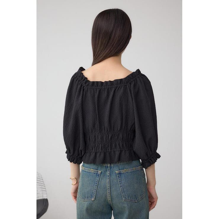 ギャザーフリル2WAYブラウス | AZUL BY MOUSSY | 詳細画像20 