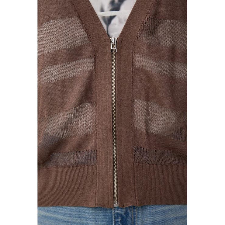 シアージップアップカーディガン | AZUL BY MOUSSY | 詳細画像21 