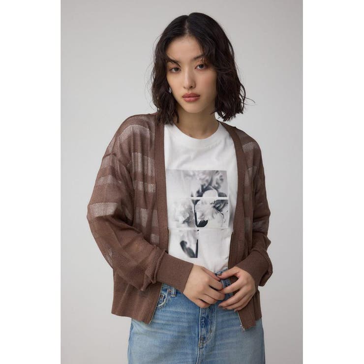 シアージップアップカーディガン | AZUL BY MOUSSY | 詳細画像13 