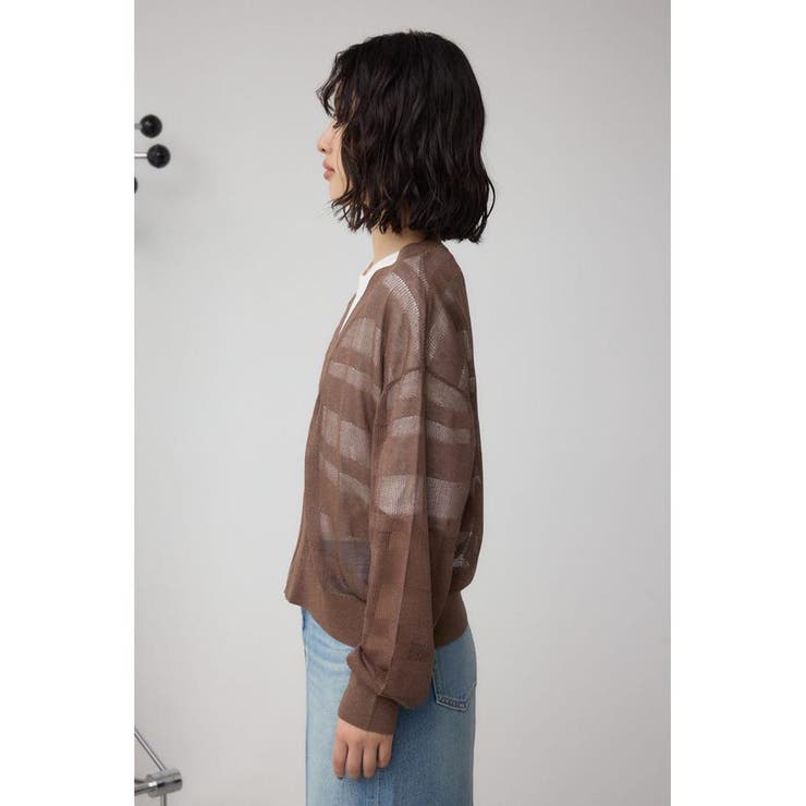 シアージップアップカーディガン | AZUL BY MOUSSY | 詳細画像16 
