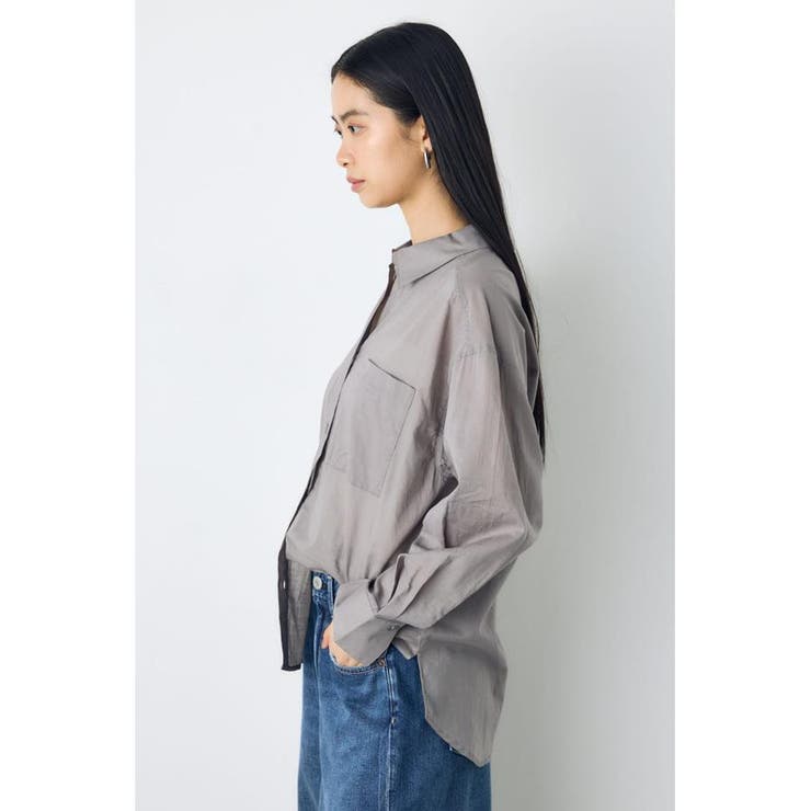 シアーコットンレギュラーシャツ | AZUL BY MOUSSY | 詳細画像28 