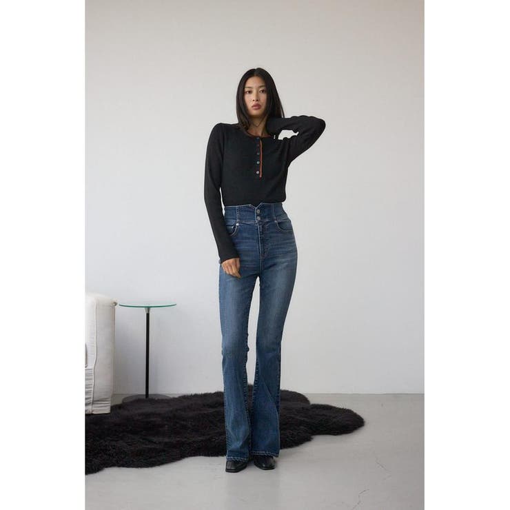 AZUL DENIM H/Wバックリボンフレアデニム | AZUL BY MOUSSY | 詳細画像16 
