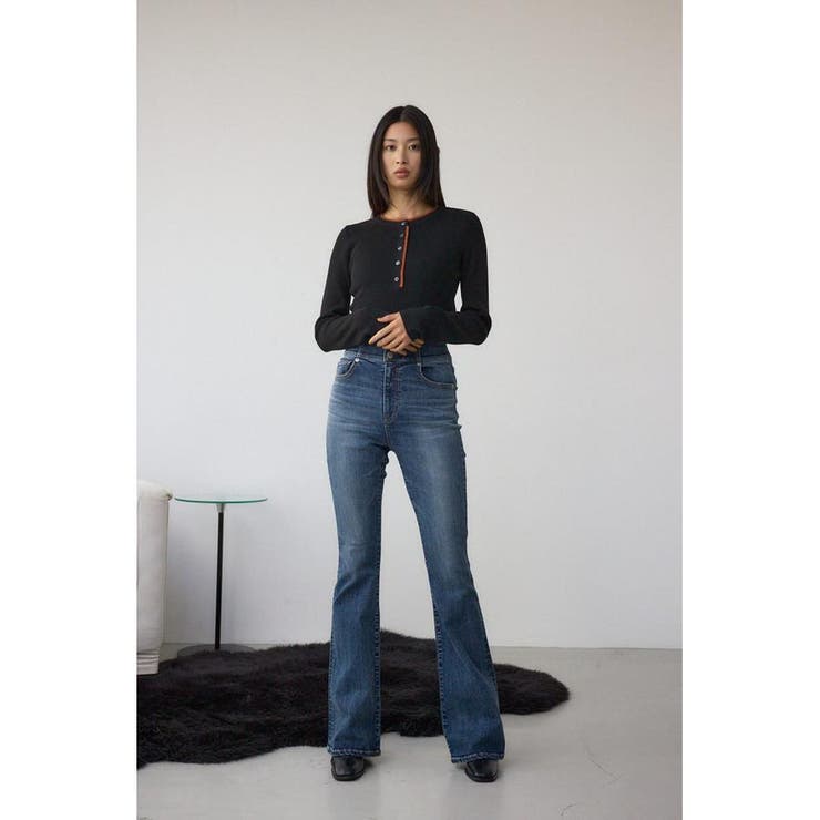 AZUL DENIM H/Wバックリボンフレアデニム | AZUL BY MOUSSY | 詳細画像17 
