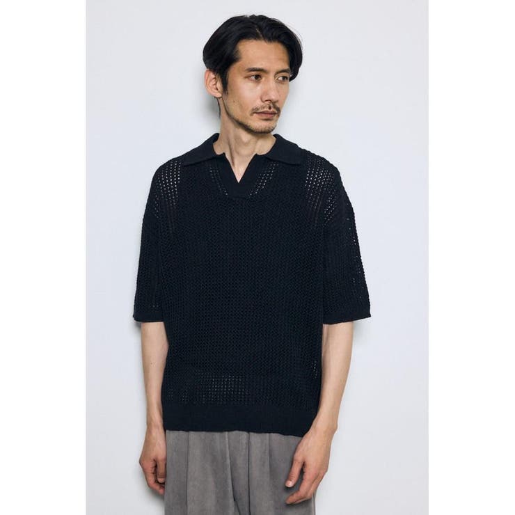 メッシュスキッパーポロシャツ | AZUL BY MOUSSY | 詳細画像12 