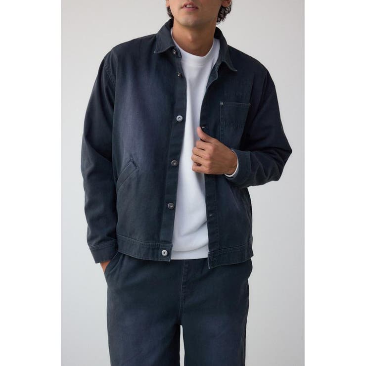 BLK | ヴィンテージアーミーダックブルゾン | AZUL BY MOUSSY