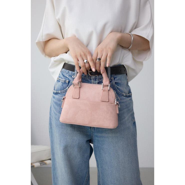 PNK | デニムミニダブルジッパーバッグ | AZUL BY MOUSSY