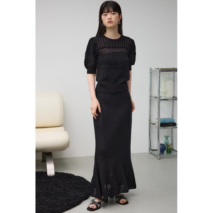 クロシェニットスカート | AZUL BY MOUSSY | 詳細画像13 