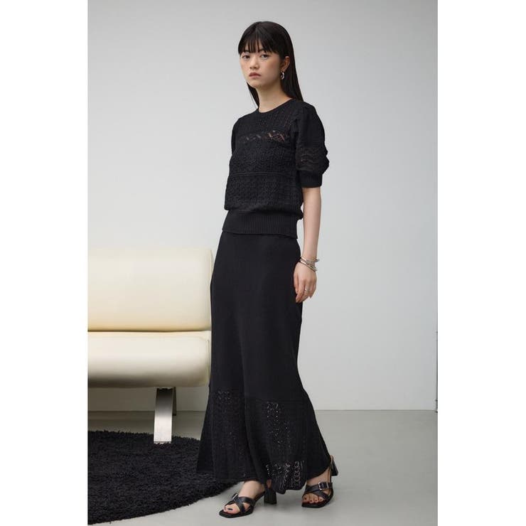 クロシェニットスカート | AZUL BY MOUSSY | 詳細画像14 