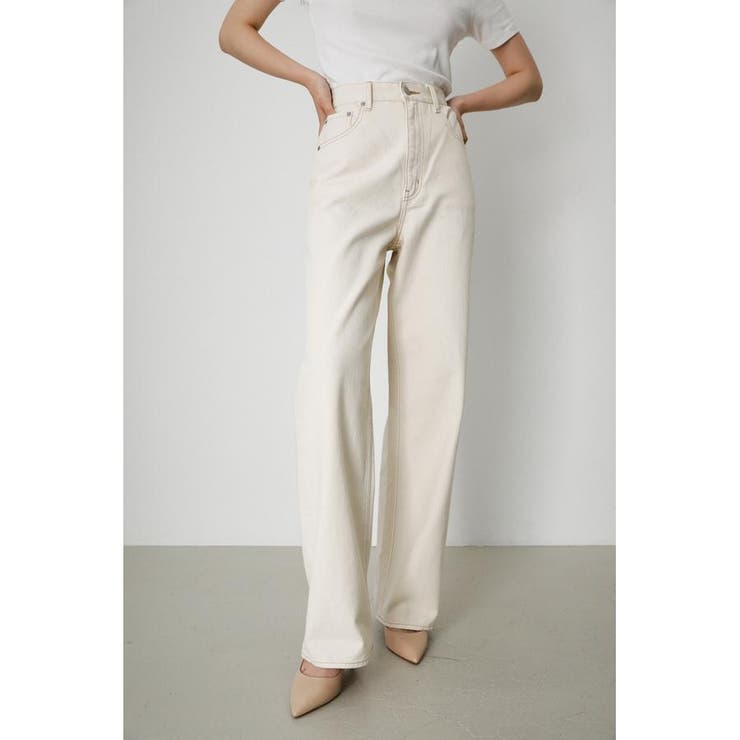 L/BEG1 | AZUL DENIM ハイウエストワイドデニム | AZUL BY MOUSSY