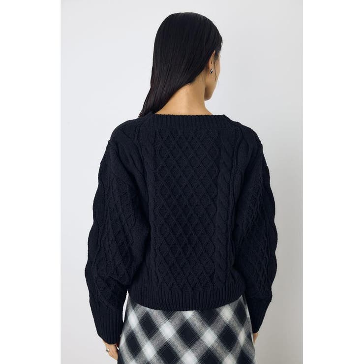 着丈バリエVネックニット | AZUL BY MOUSSY | 詳細画像27 