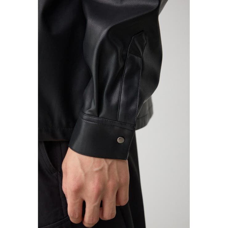 フェイクレザーCPOシャツ | AZUL BY MOUSSY | 詳細画像9 