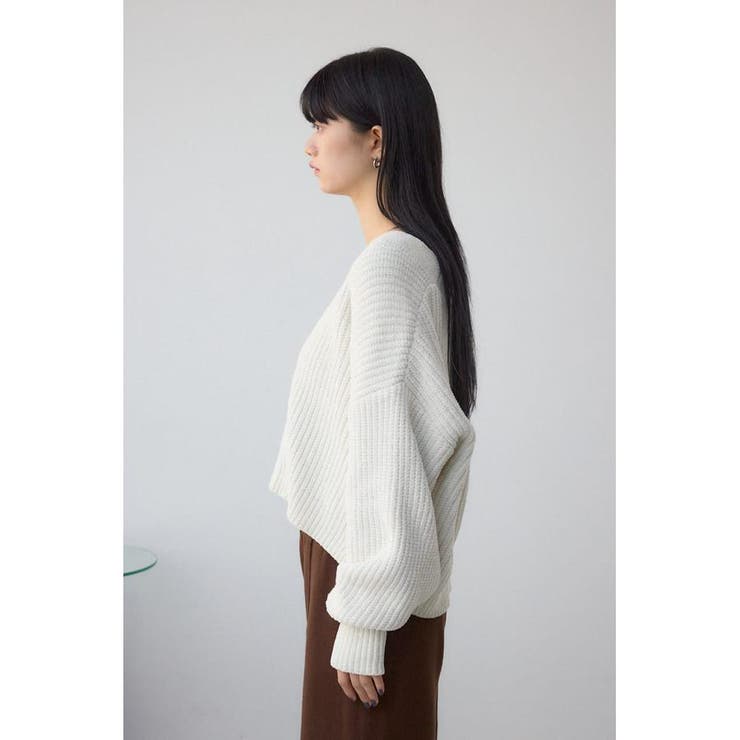 WZIPベロアラメモールカーデ | AZUL BY MOUSSY | 詳細画像6 