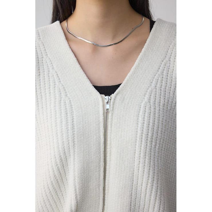 WZIPベロアラメモールカーデ | AZUL BY MOUSSY | 詳細画像8 