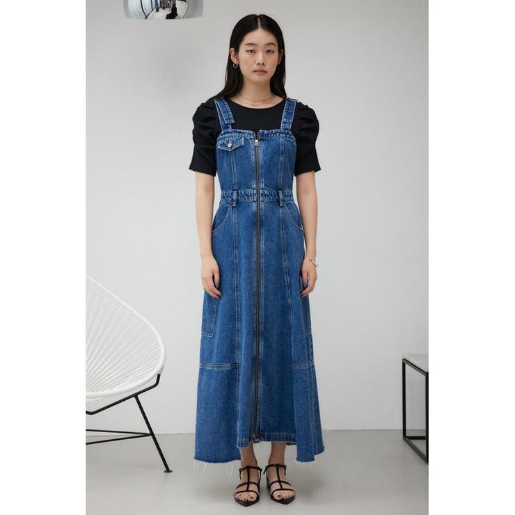 ロングデニムワンピース[品番：AZLW0022436]｜AZUL BY MOUSSY（アズールバイマウジー ）のレディースファッション通販｜SHOPLIST（ショップリスト）