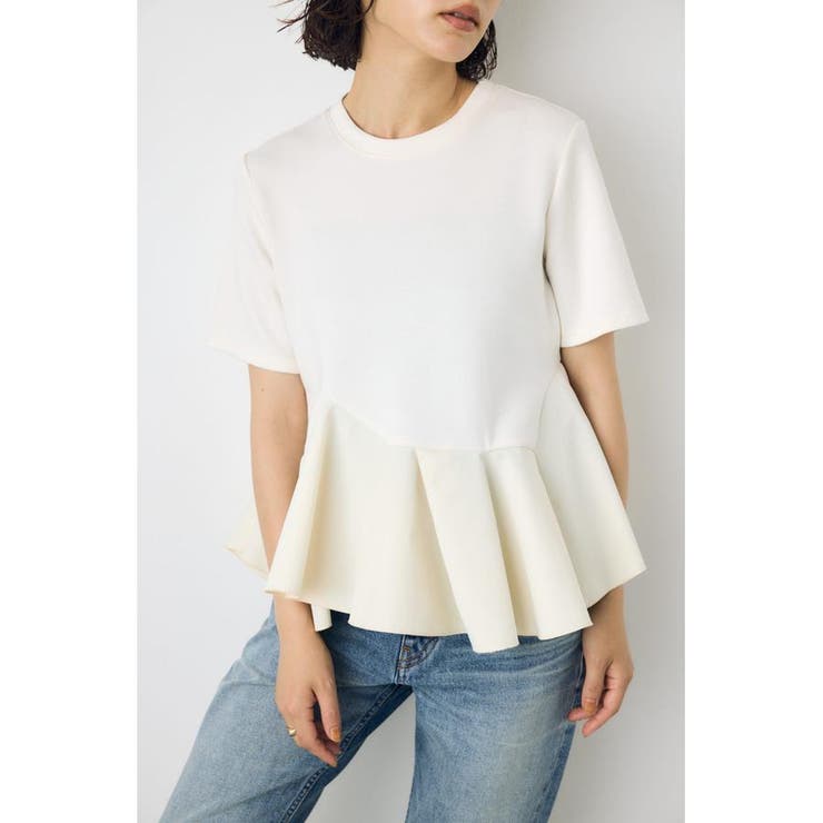フレアヘムペプラムカットトップス | AZUL BY MOUSSY | 詳細画像1 