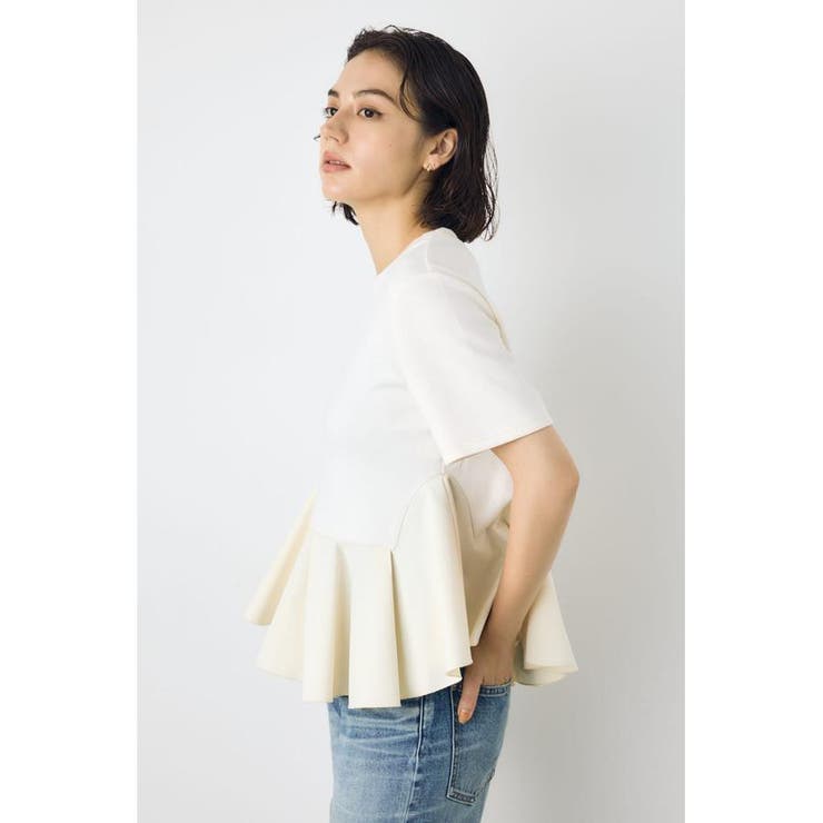 フレアヘムペプラムカットトップス | AZUL BY MOUSSY | 詳細画像2 
