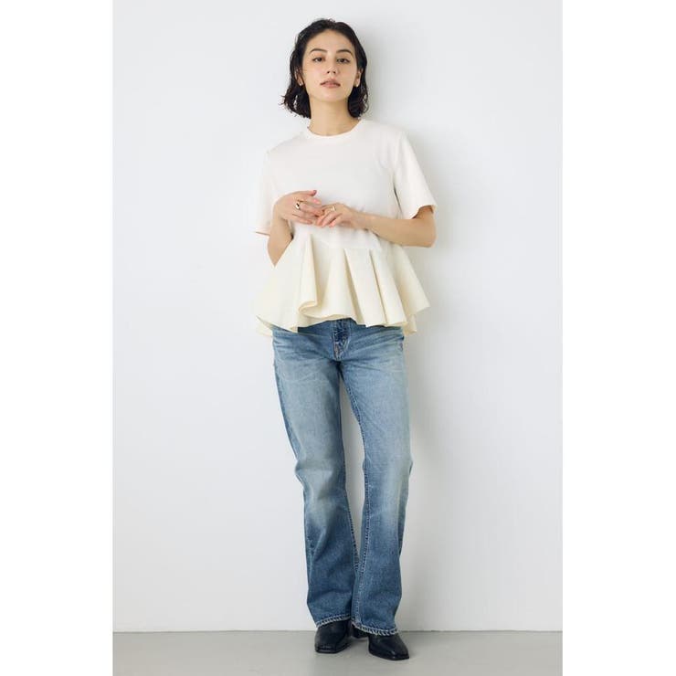 フレアヘムペプラムカットトップス | AZUL BY MOUSSY | 詳細画像4 