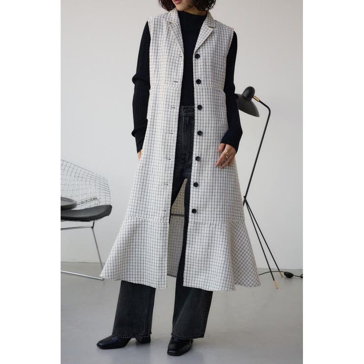 柄WHT5 | オープンカラージレワンピース | AZUL BY MOUSSY