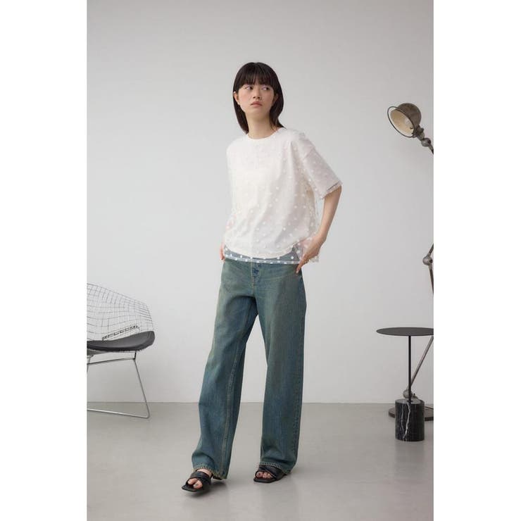 チュールアソートTシャツ | AZUL BY MOUSSY | 詳細画像4 