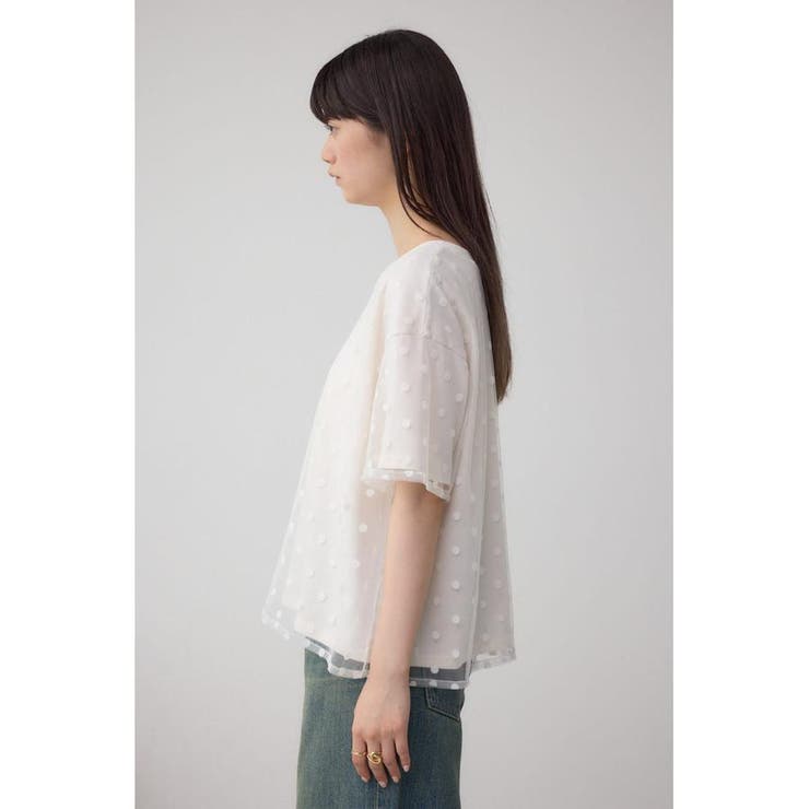 チュールアソートTシャツ | AZUL BY MOUSSY | 詳細画像6 