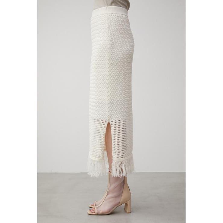 MESH CROCHET COMBI SKIRT[品番：AZLW0020711]｜AZUL BY MOUSSY