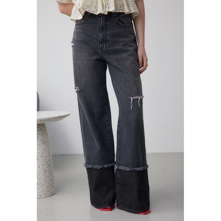 【保障できる】 AZUL DENIM スウィッチングバイカラーデニム[品番：AZLW0023316 パンツ
