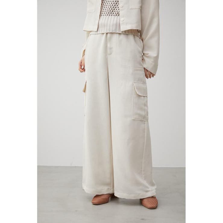 MESH LIKE WIDE PANTS | AZUL BY MOUSSY | 詳細画像1 