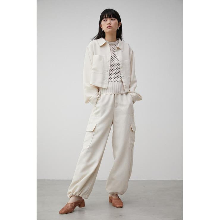 MESH LIKE WIDE PANTS | AZUL BY MOUSSY | 詳細画像3 