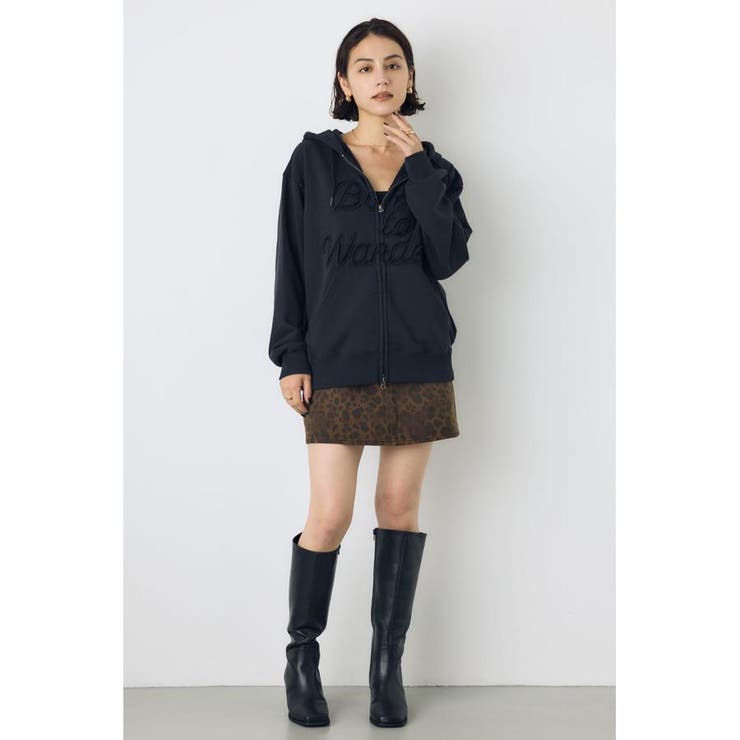 AZUL DENIM レオパードクロスミニスカート | AZUL BY MOUSSY | 詳細画像6 