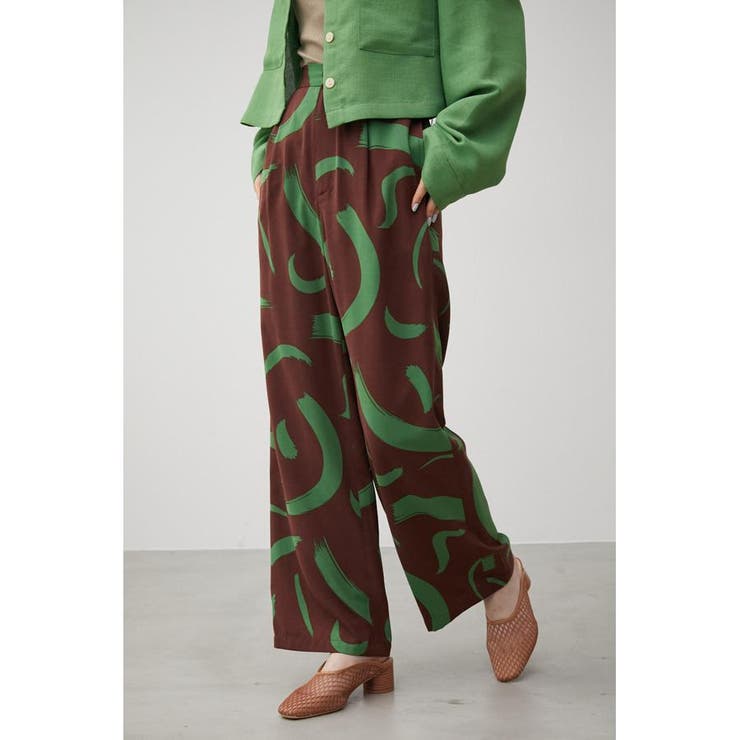 NATURE PATTERN WIDE PANTS | AZUL BY MOUSSY | 詳細画像1 