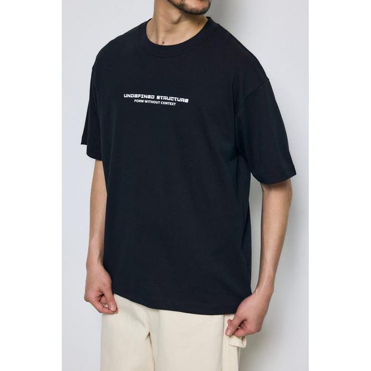 BLK | 配色メッシュロゴTEE | AZUL BY MOUSSY