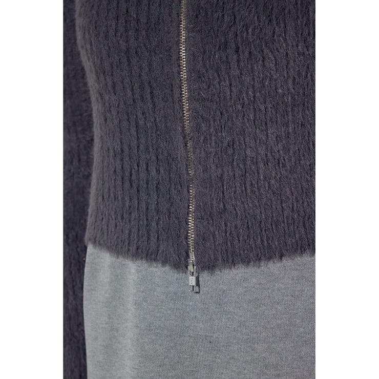 Wジップシャギーカーデセットニットワンピース | AZUL BY MOUSSY | 詳細画像39 