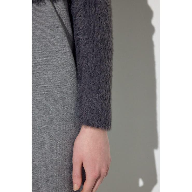 Wジップシャギーカーデセットニットワンピース | AZUL BY MOUSSY | 詳細画像40 