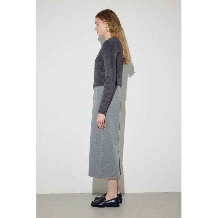 Wジップシャギーカーデセットニットワンピース | AZUL BY MOUSSY | 詳細画像34 