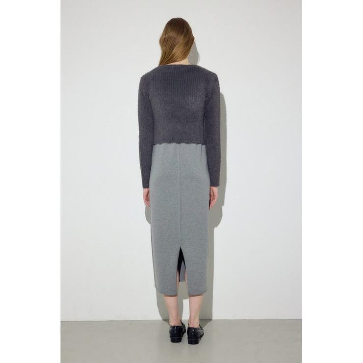 Wジップシャギーカーデセットニットワンピース | AZUL BY MOUSSY | 詳細画像35 