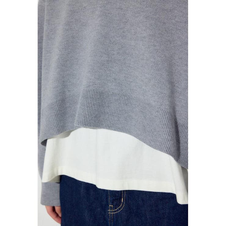 スウェットライクVネックニット | AZUL BY MOUSSY | 詳細画像40 