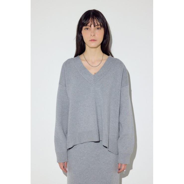 スウェットライクVネックニット | AZUL BY MOUSSY | 詳細画像42 