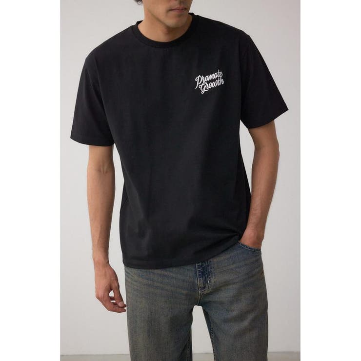 BLK | ハートゴールド発泡プリントTEE | AZUL BY MOUSSY