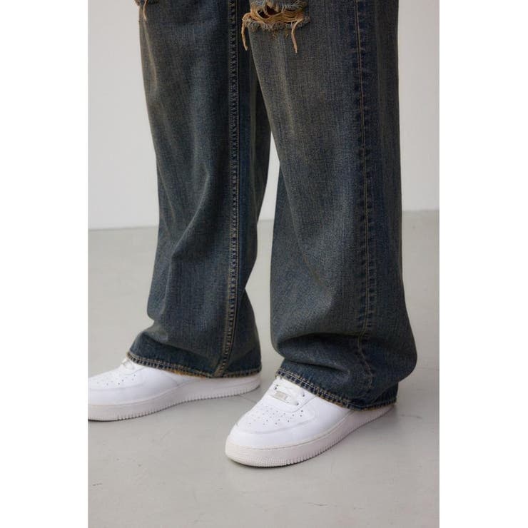 AZUL DENIM クラッシュヴィンテージワイド | AZUL BY MOUSSY | 詳細画像12 