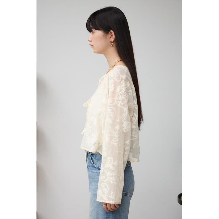 メッシュパターンカーディガン | AZUL BY MOUSSY | 詳細画像5 