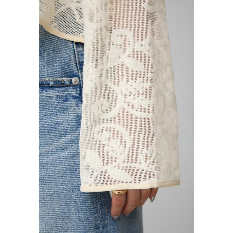 メッシュパターンカーディガン | AZUL BY MOUSSY | 詳細画像9 