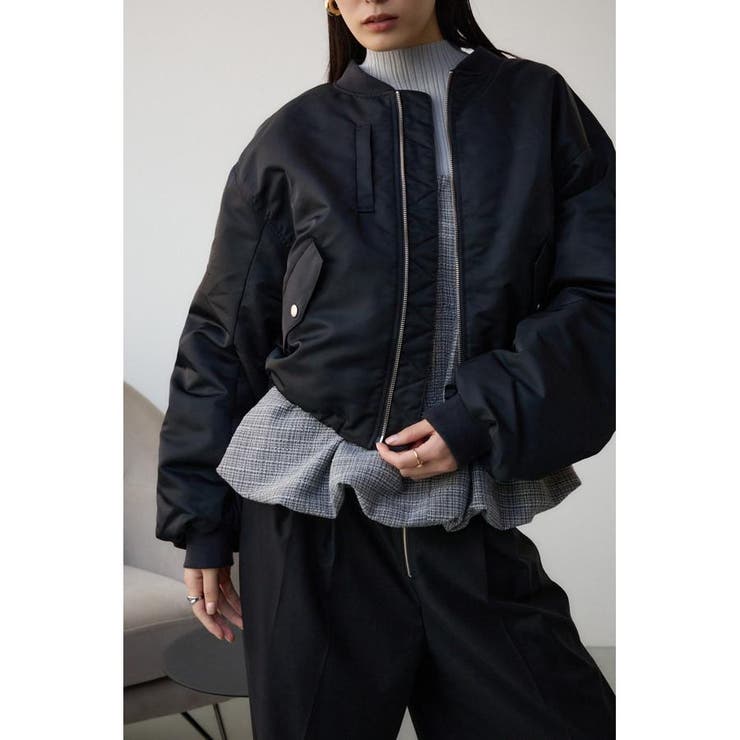 BLK | シャーリングMA-1 | AZUL BY MOUSSY