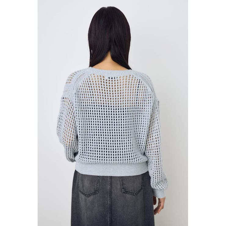 クロップドメッシュニット | AZUL BY MOUSSY | 詳細画像27 