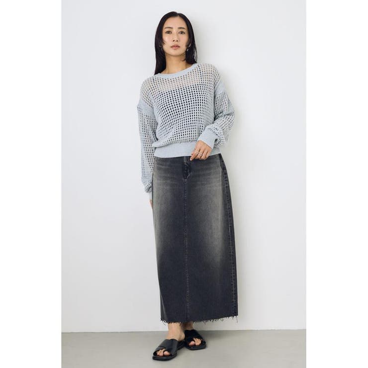 クロップドメッシュニット | AZUL BY MOUSSY | 詳細画像28 