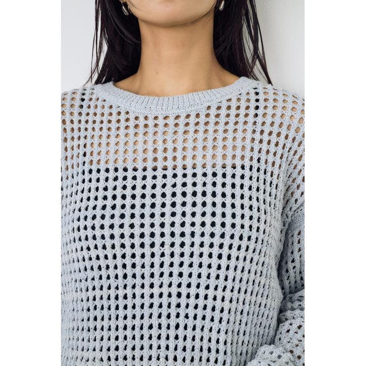 クロップドメッシュニット | AZUL BY MOUSSY | 詳細画像29 
