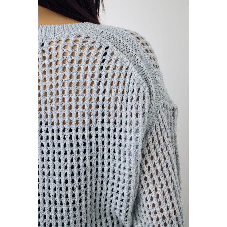 クロップドメッシュニット | AZUL BY MOUSSY | 詳細画像30 