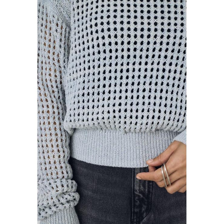 クロップドメッシュニット | AZUL BY MOUSSY | 詳細画像31 