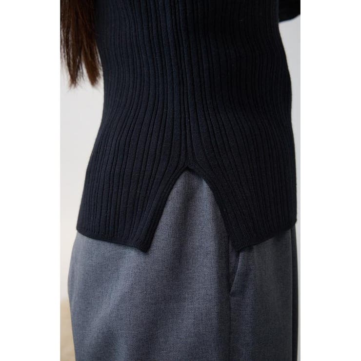 ランダムリブハイネックニットトップス | AZUL BY MOUSSY | 詳細画像35 